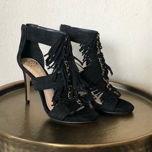 Vince Camuto Black Suede Heels